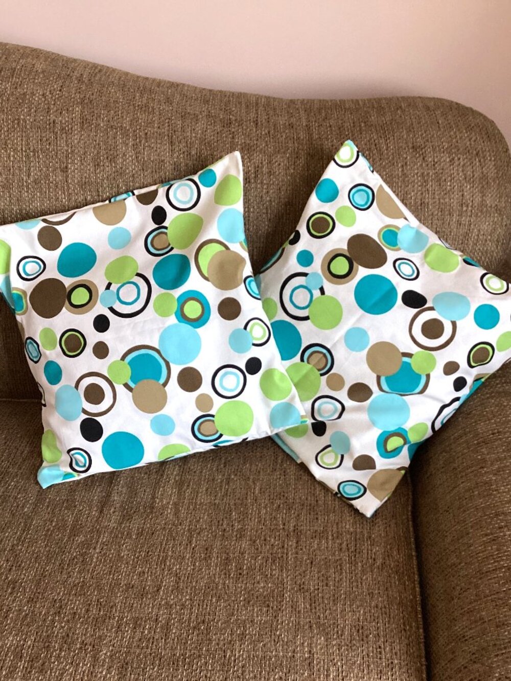 2 Handmade Outdoor Indoor Chair Sofa Cushion Pillow Covers Home Decor